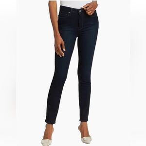 Paige Hoxton High-Rise Skinny Ankle Jeans Dark Wash Women's 28